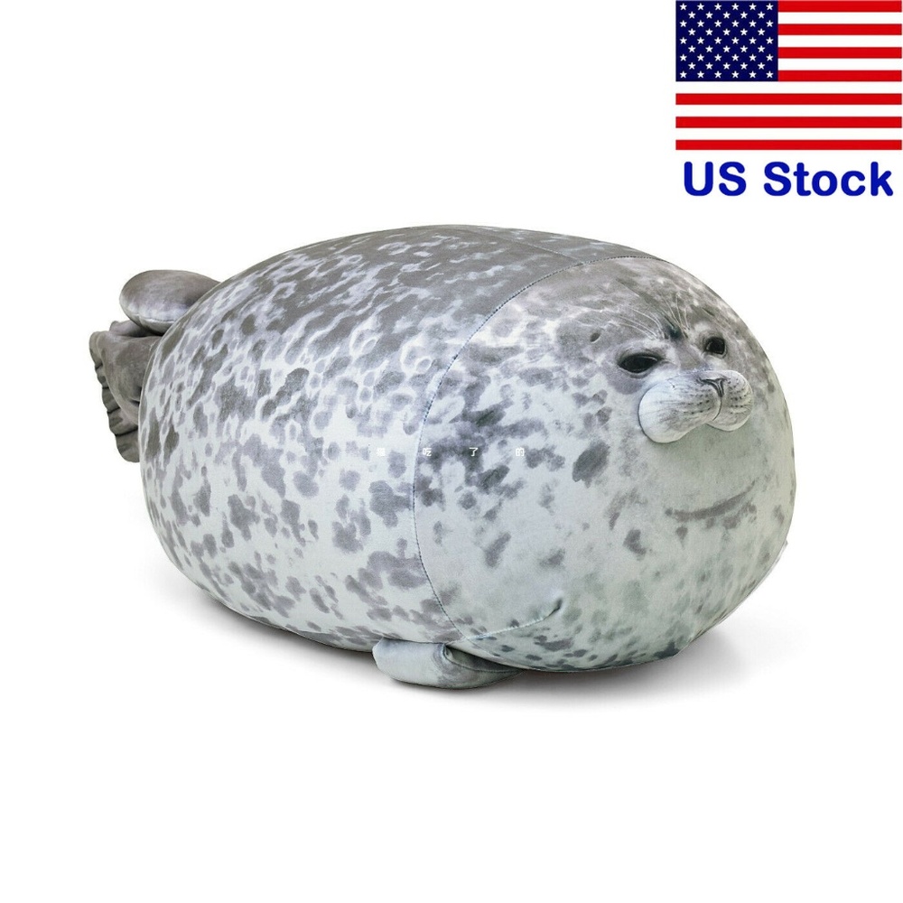 Osaka Aquarium Chubby Seal Plush Pillow Cute Kaiyu